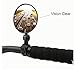 Flycoo - Espejo retrovisor de 360 grados ajustable para patinete eléctrico o bicicleta para Xiaomi M365 Espejo Convexo 75 mm para manillar 15-35 mm