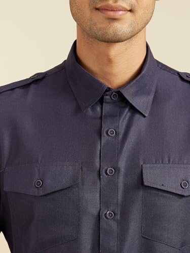 Image of DIWAS BY MANYAVAR Men's Art Silk Solid Pathani Kurta (1pc)