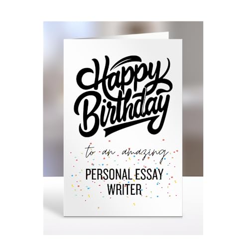 Card for personal essay writer, Happy Birthday Gifts for Men or Women, Him, Her, Presents for Christmas, Appreciation, To an amazing, A5-169_140