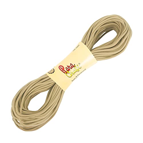 Image of 550 para Cord Parachute Survival Cord Rope Spec Type III 7 Strand Paracord Rope, Military Grade Nylon 4mm Diameter(Beige, 30)