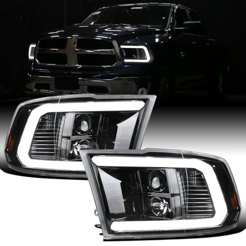 Image of Ronnin - Fits 2009-2018 Ram 1500 2500 3500 LED Tube Projector Headlights