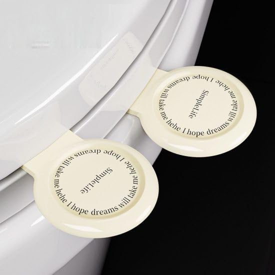 Bhuma™ Pack of 2 Toilet Lid Lifter - Self-Adhesive Handle to Avoid Touching Seat - Handles and Pee Splash Guard for Toilet Fresheners