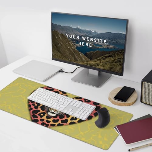 Tapis de souris de jeu imperméable et antidérapant avec bords cousus