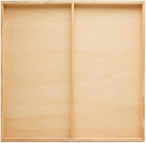 Miniatura 34 de Lienzo de madera estrecho de 10 x 20 x 1-1/2 pulgadas, paquete de 2 carteles de madera en blanco con marco, paneles de madera con cuna