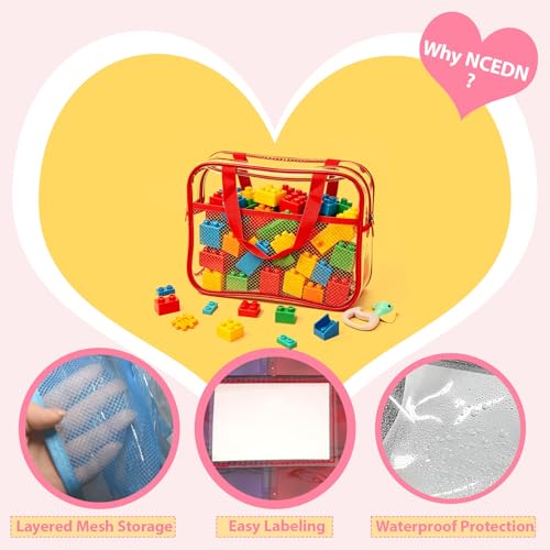 Organizador impermeable resistente al desgarro con doble cremallera de PVC 4