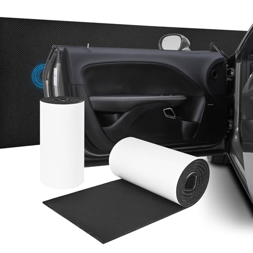 2 Stück Garagen Wandschutz, 200 x 20 x 0,4 cm Selbstklebender Türkantenschutz Auto aus Schaumstoff, Wasserabweisend Autotür Schutz für Garagenwand Carport, Schwarz