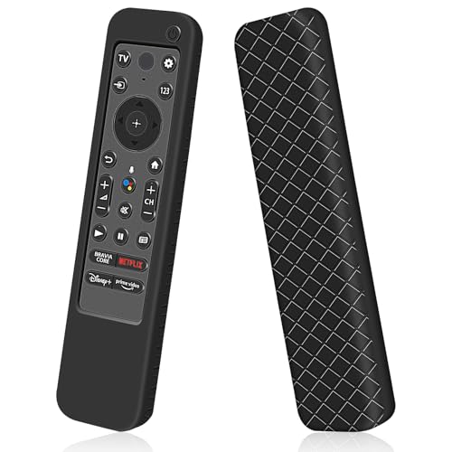 Hydream Custodia in Silicone Compatibile con Sony Bravia TV Telecomando RMF-TX920U RMF-TX910U RMF-TX900U RMF-TX810U RMF-TX800U per Sony TV X80K X90K X95K Serie Remote Protettiva Cover Cassa(Nero)