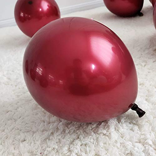Image of 50pcs 12 inch Party Decoration Matte Latex Balloon for Birthday Wedding Anniversary Christmas Festival (Burgundy)