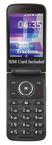 Tracfone, TCL FLIP 3, 16GB, Flip Phone, Stone Gray, 5MP Video Capable Camera, Locked [Sim Card...
