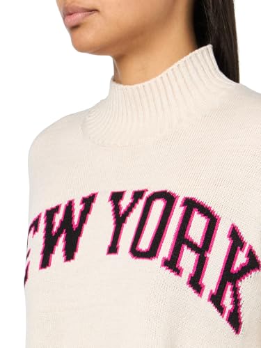 Image of DKNY Women's Varsity Soft Trendy Warm Sweater