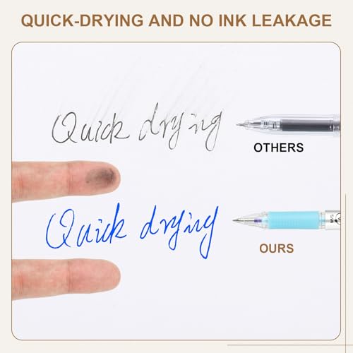 Bolígrafos borrables PATIKIL 0.5mm 12 unidades tinta azul cristal miniatura 4