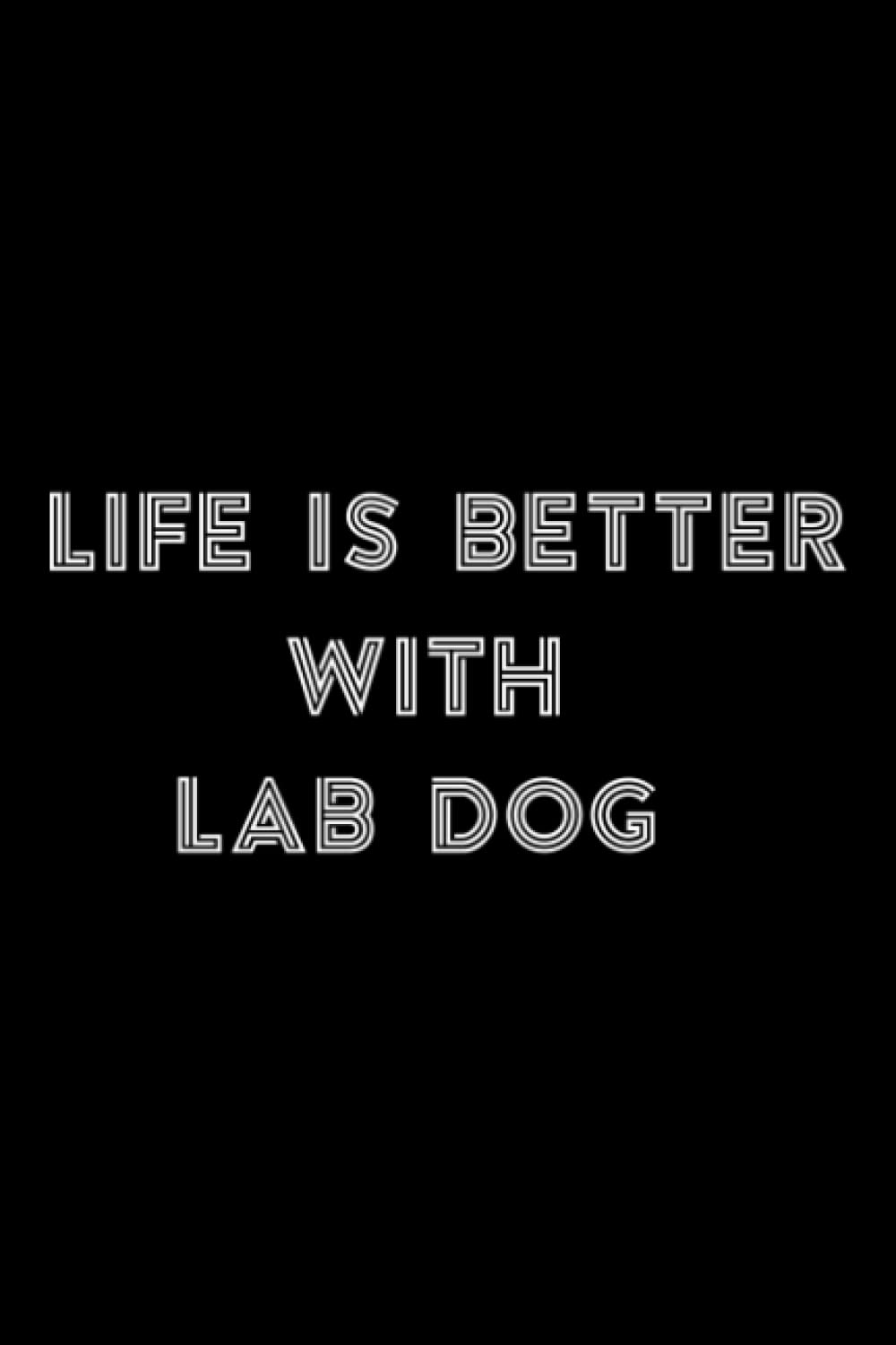 Stone and Minerals Journal - LIFE IS BETTER WITH A YELLOW LAB Dog Lover Dog Mom Quote Graphic: Lab Dog, A journal to log and track my healing Stones, ... Notebook to document your finds,To-Do List