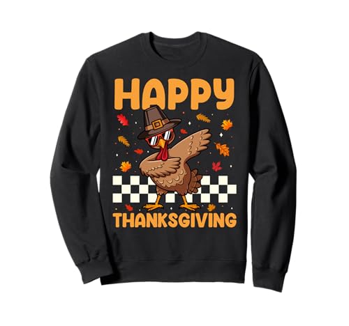 Funny Turkey Thanksgiving Dabbing Turkey Happy Thanksgiving Sudadera
