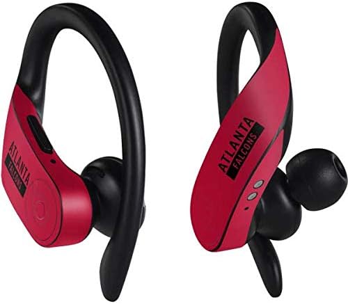 Skinit Decal Audio Skin Compatible with PowerBeats Pro - Officially Licensed NFL Atlanta Falcons Red Performance Series Design
