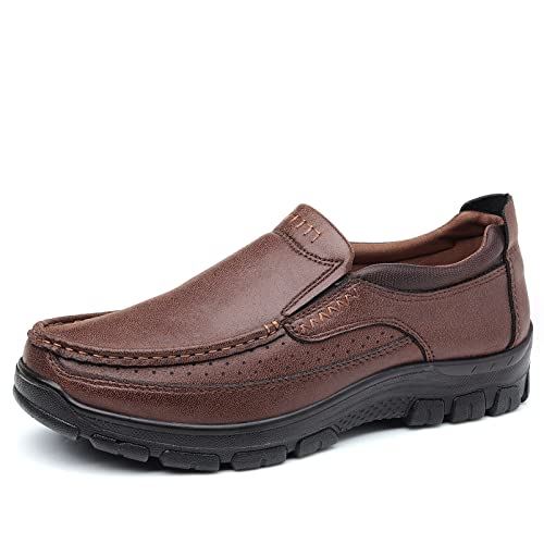 Coramtty Men's Slip on Loafers Casual Shoes Soft Lightweight Slippers Breathable Comfort Dress Shoes for Male Walking Flat Outdoor