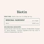 NATURE'S BOUNTY Biotine, Ultra Force, 10 000 mcg, Favorise la Croissance des Cheveux, Ongles Plus Épais et Plus Sains, Cheveux Plus Forts et Plus Épais & Peau Plus Saine, Aide à Métaboliser les Nutriments, Gélules, 20,8 g