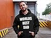 Mens Any Text Hoodie - Personalised Personalised 3 Different Vinyl Text Colours Gifts for Him or Her - Funny Slogan Hoody, L, Black #2