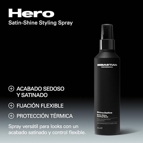 Sebastian Professional Shine Define | Spray de Styling con Protección Térmica para el Cabello | Definición con Fijación Flexible | Brillo Satinado | 200ml - imagen 2