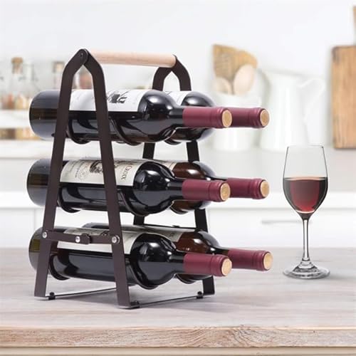 Casier à vin pliable sans assemblage idéal pour l'organisation des bouteilles - 5