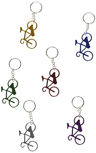 Ventura Jewellery M-Wave Bicycle Keyring Bike MWAVE (Set 12pcs) Colors SURT