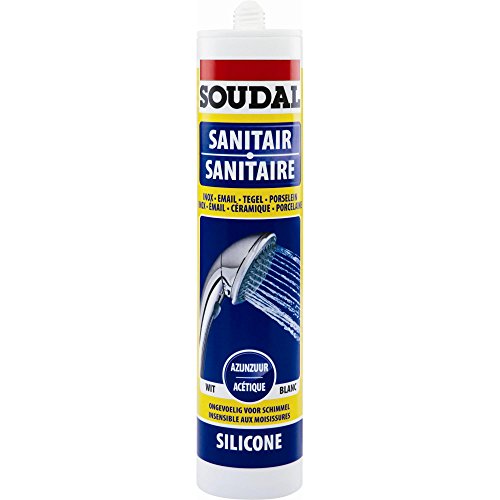 Preisvergleich Produktbild Soudal Silikon für Sanitär, neutral, Kunstfaser, 310 ml