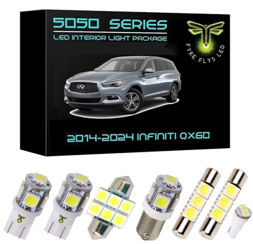 Kit 14 Piezas Luz Led Interior 6000K para Infiniti QX60 miniatura 1