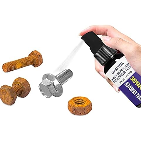 88AMZ Rust Stain Remover,Safe Car Rust Remover,Rust Quick Cleaming Spray Non-Toxic Rust Dissolver Cleaning Rust Spray Rust Blocker Cleaning Rust Spray for Metal Surface Chrome Paint,Car Maintenance Cover