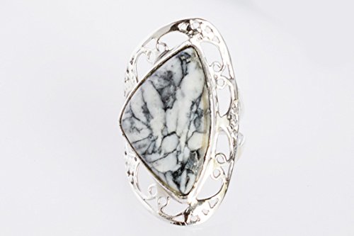 Bague argent piñolithe poire : rompez avec les bijoux de série ternes - 4
