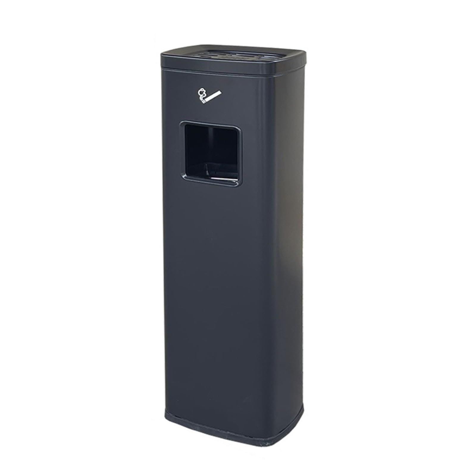 OLSKFUH Outdoor Trash Can Large Standing Floor-Standing Vertical Stainless Steel Ashtray Indoor Outdoor Vertical Ash Tray For Home Patio Cigarettes Ash Butt Classification Courty,A