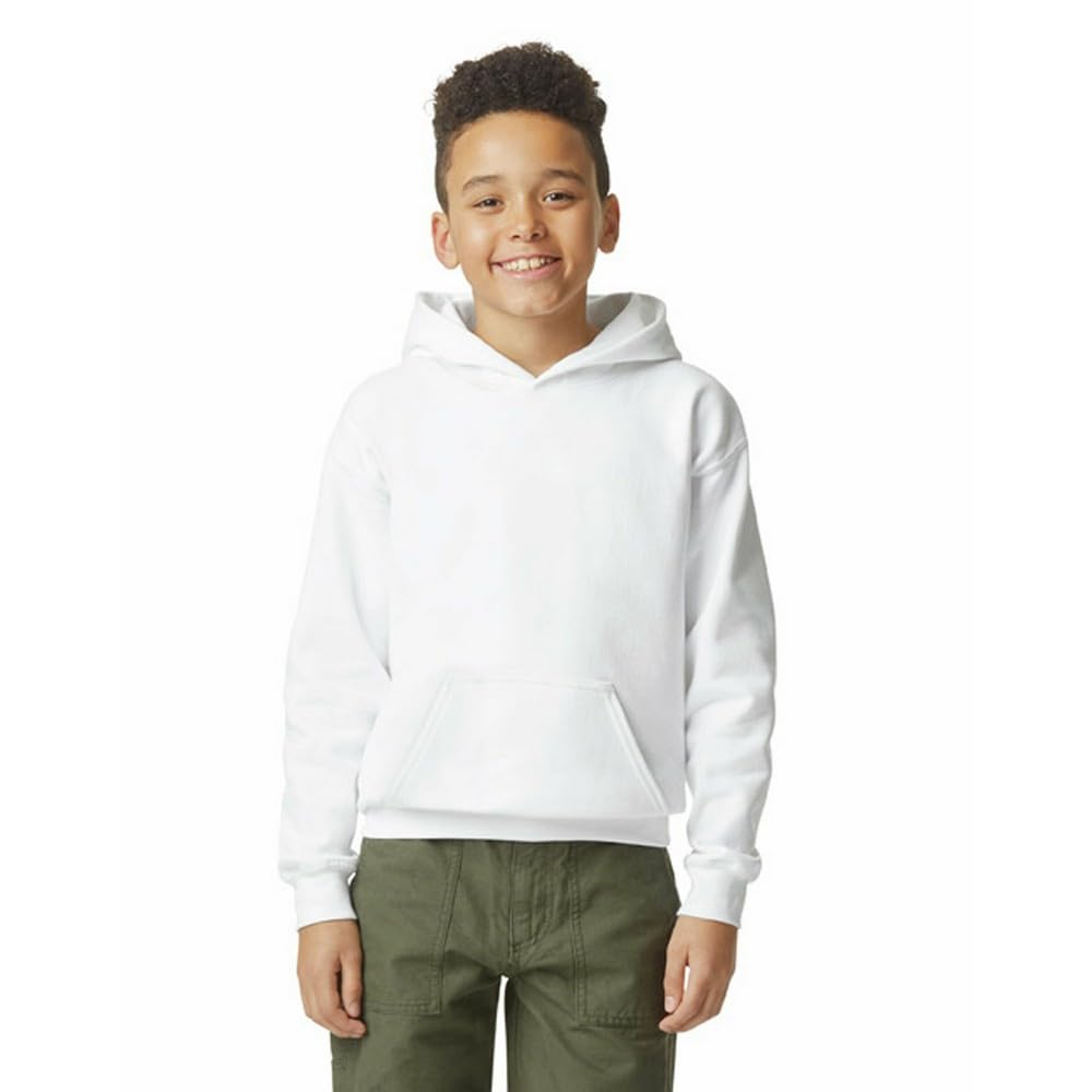 Gildan Childrens/Kids Soft Midweight Hoodie (XS) (White)