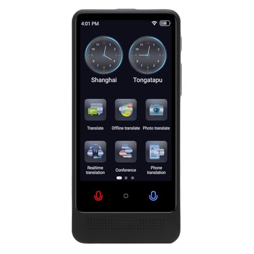 Traductor de voz bidireccional inteligente con cámara OCR y pantalla táctil HD de 4 pulgadas