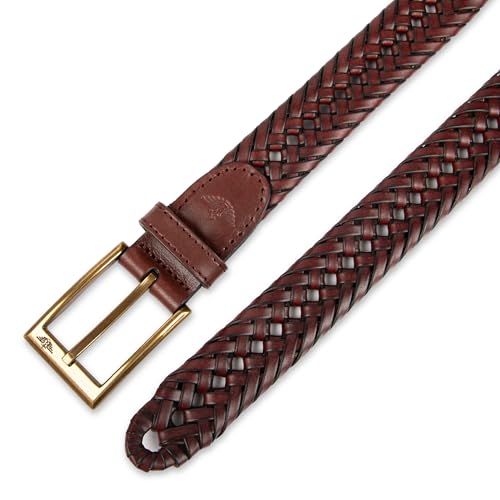 Dockers Men's Leather Braided Casual and Dress Belt,Brown,36 - image 5