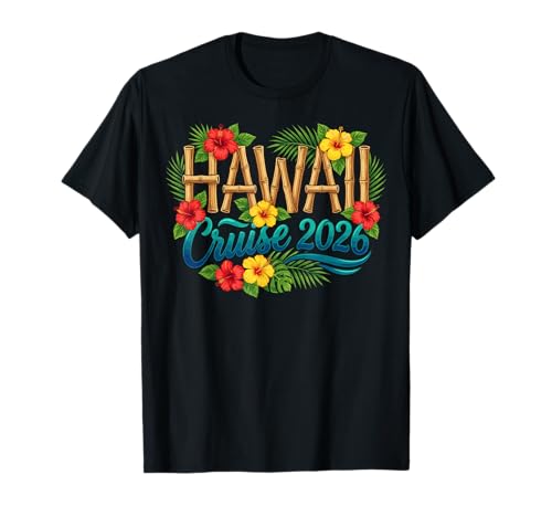 Hawaii Cruise 2026 Island Hopping Family Vacation T-Shirt