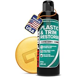 Carfidant Ultimate Trim & Plastic Restorer for Cars - Black Plastic Restorer - Restores Faded and Dull Plastic, Rubber, Vinyl - 8.4 fl oz