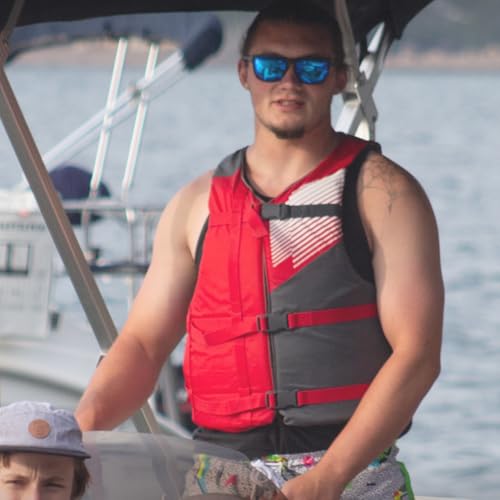 Image of Stohlquist FIT Oversized Adult Life Jacket, US Coast Guard Approved Type III Life Vest, PFD for Men and Women, Easily Adjustable, Lightweight and High Buoyancy - Plus Size (48-60 inch Chest)