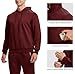 Rdruko Men's Track Sweat Suits 2 Piece Set Jogger Workout Athletic Sweatsuits Tracksuits(Burgundy, US S)