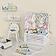 BAMBOOHOMIE Neugeborenen-Geschenk-Holzkiste, Baby-Geschenkkorb mit Griff, Bambus-Dekorbox, Kleiderständer und Aufbewahrungsbox für Babys, Puppen und Haustiere (Weiß, Groß)