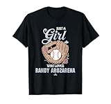 Just a Girl Who Loves Randy Arozarena Seattle Baseball MLBPA T-Shirt