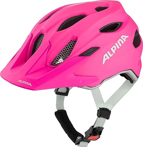 ALPINA Carapax JR. Flash MTB-Fahrradhelm, Shocking-pink matt, 51-56 cm – Ansicht 4