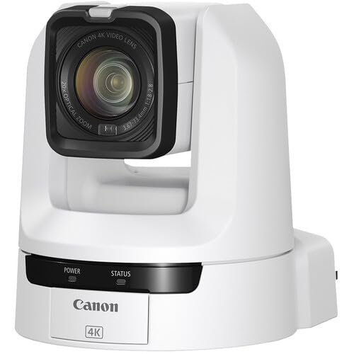 Amazon.com : Canon CR-N100 4K NDI PTZ Camera (White) with 20x Zoom