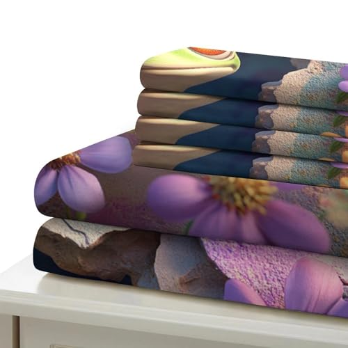 Housse de couette grenouille 3D microfibre déco chambre double 200x200 - 7