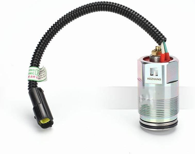 Solenoid Valve Black plug Hdnverys Fits for Sumitomo SH265 Excavator for Daewoo Excavator for DOOSAN Excavator for Mitsubishi K3V112DT Engine for KATO HD512 Excavator for HITACHI Excavator
