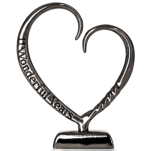 BESZONE 11 Year Anniversary Steel Gifts for Her, 11th Wedding