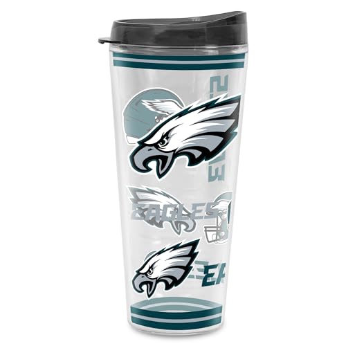 Image of Rico Industries NFL Football Philadelphia Eagles Double Wall 20oz Tritan Tumbler