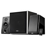 Edifier R1850DB Active Bookshelf Speakers with T5 Powered Subwoofer Bundle - 2.0 Studio Monitor Speaker Set with Bluetooth, Optical Input Line Out