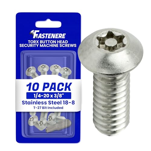 Fastenere Torx Security Machine Screws - 1/4-20 x 3/8