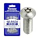 1/4-20 x 3/8" Button Head Torx Security Machine Screw Bolt Screws Stainless Steel Tamper Resistant, Qty 10 Thread Size 1/4-20 x 3/8" Length by Fastenere