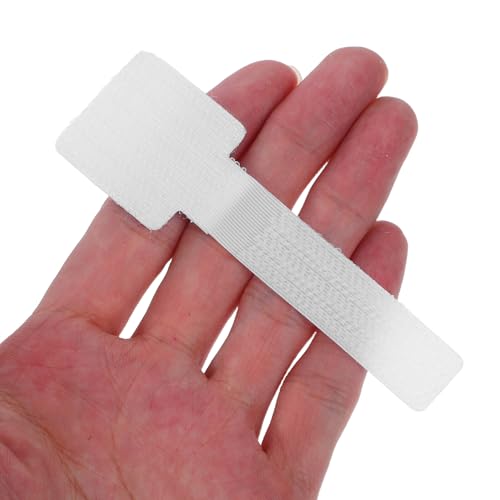 50 pcs Ataduras de Nylon autoadhesivas reutilizables para organización de cables, correas para cables, clips para gestión de cables para hogar y oficina, soporte para cables bajo el escritorio miniatura 4