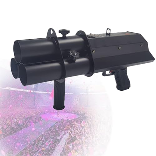 MáQuina De CañóN De Confeti ElectróNica, MáQuina Rociadora De Pistola Lanzadora De Confeti PortáTil Recargable De 3 Cabezales, Accesorios Para Discotecas, Para Fiestas,Withoutlight