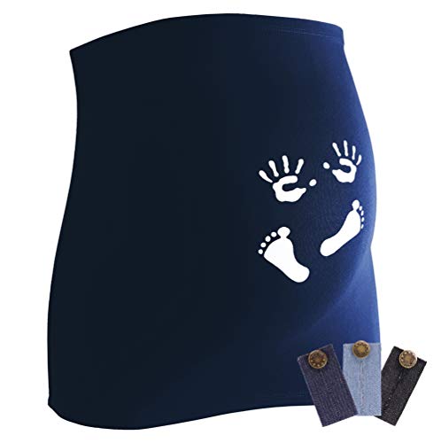 Cinta para la tripa de embarazada. Moda atractiva para embarazadas en muchos colores y tamaños. azul oscuro 44/48